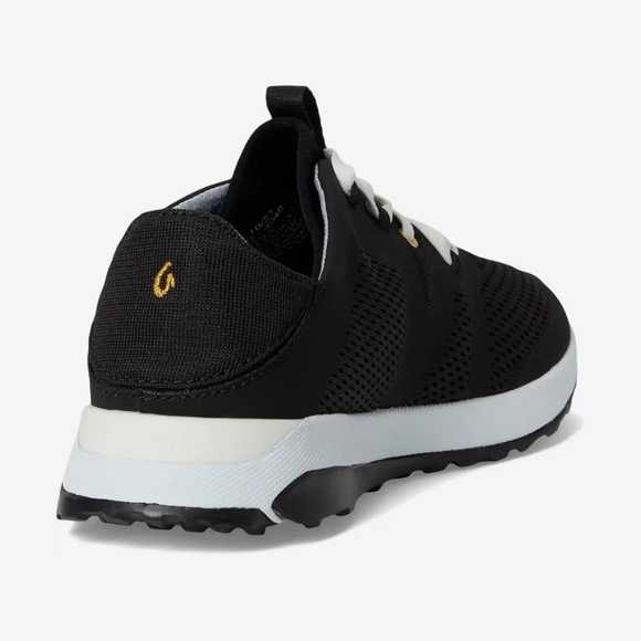 Olukai Huia Athletic Sneakers Women Size 8 Black Mesh Low Top Lace Up 20492-4040 - Picture 8 of 8